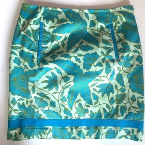 Tibi Floral Mini Pencil Skirt